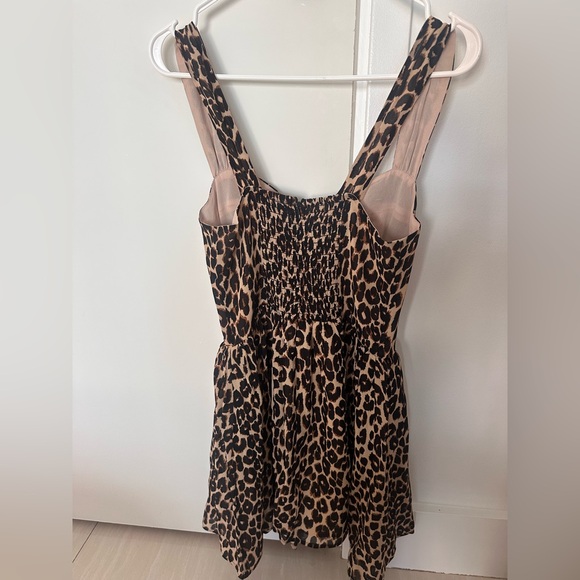 New Reformation Taiga Leopard Print Mini Dress - Picture 13 of 15